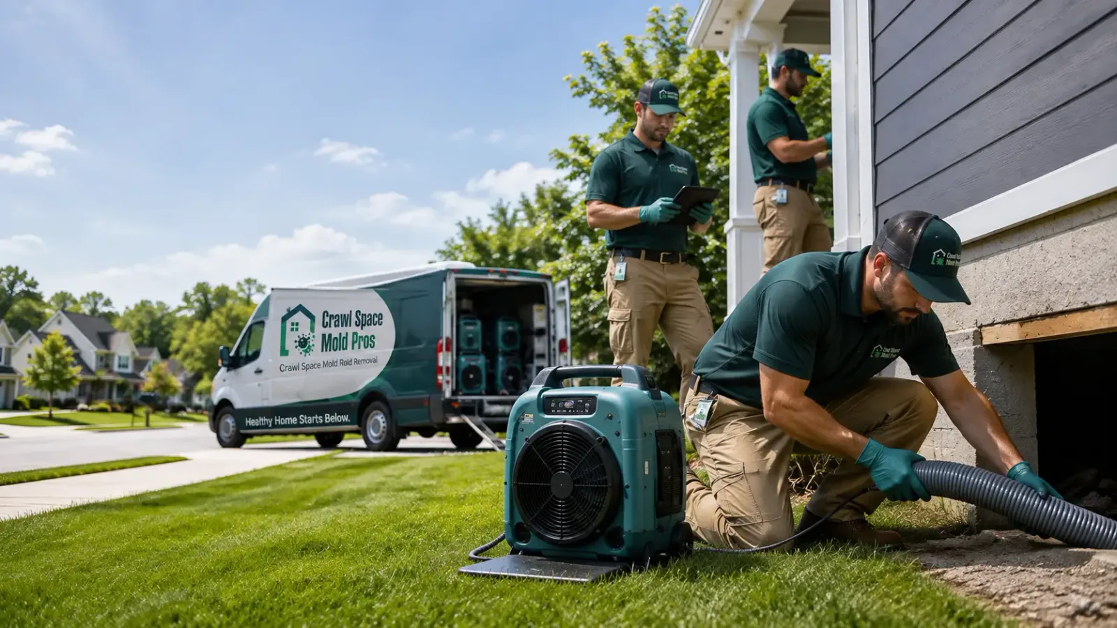 Crawl Space Mold Removal in Hesperia, MI